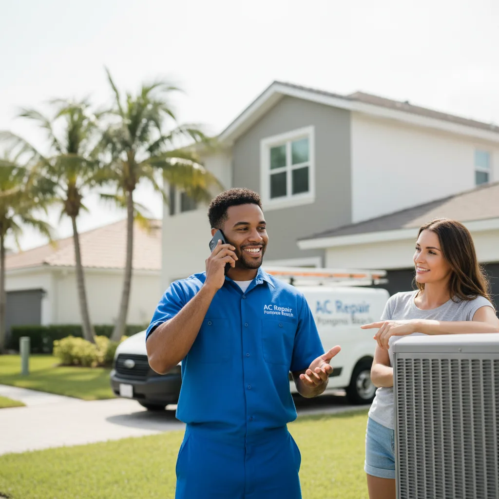 AC Repair Pompano Beach customer support in Arab